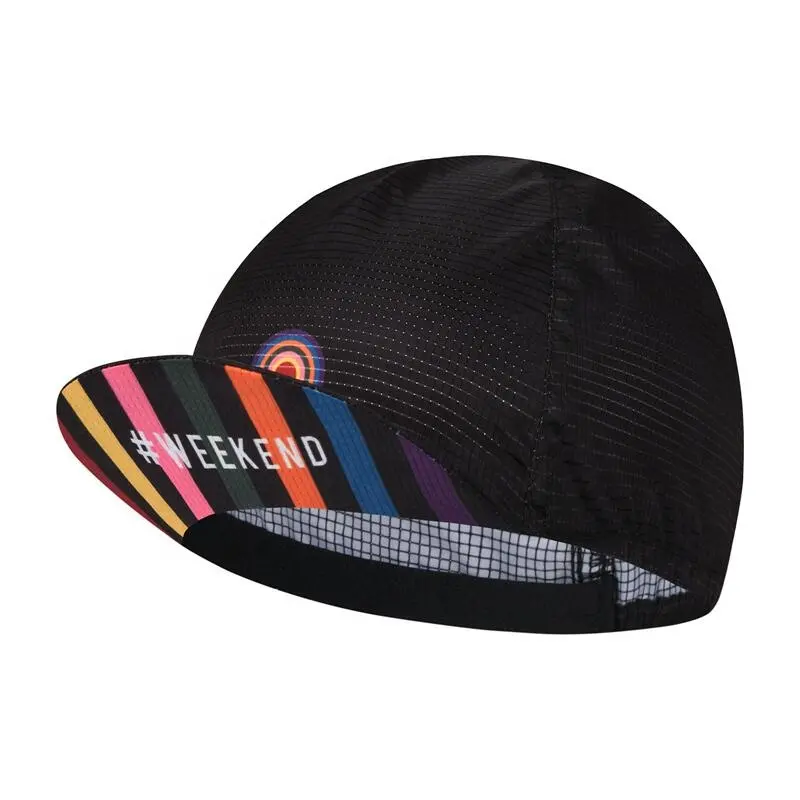 Monton Quick Dry Polyester Sublimation Printing Logo Bicycle Road Bike Hat Custom Cycling Cap