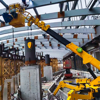 Grue araignée hydraulique mobile SS3.0 certifiée CE ISO, capacité de levage 2700 kg, équipement de levage pour passages étroits en usine, flèche télescopique
