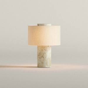 Lampada da Tavolo Moderna con Paralume in Tessuto per Camera da Letto, Soggiorno, Comodino, Decorazione Interna, Hotel - Product Image 1