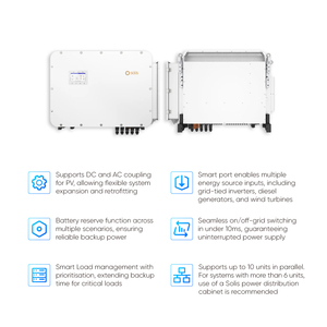 Solis năng lượng mặt trời Power Inverter 3 giai đoạn 80kw 100kw 125kw lai ba giai đoạn biến tần EU phiên bản - Product Image 3