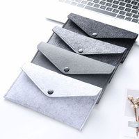 Logo personnalisé pas cher élégant petit feutre portefeuille porte-monnaie sac avec bouton pression housse de téléphone pour samsung s24 23