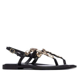 Carmela Women's Flip Flops Black 1,5 Cm Heel Size 41 <b>Flat</b> Sandals - Product Image 4