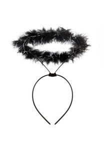 Vestito <span class=keywords><strong>da</strong></span> <span class=keywords><strong>fata</strong></span> nero di Halloween nero angelo <span class=keywords><strong>fata</strong></span> <span class=keywords><strong>ali</strong></span> e aureola Set Costume in maschera - Product Image 2