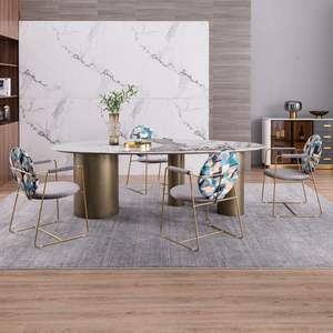 <span class=keywords><strong>Table</strong></span> à manger en pierre Tisch Bord fusionnant <span class=keywords><strong>la</strong></span> technologie et l'art, un design de luxe léger pour une <span class=keywords><strong>table</strong></span> à scénarios multiples - Product Image 2