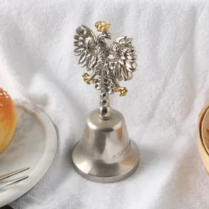 مخصص الزنك سبائك الفضة معدن النسر عشاء اليد أجراس هدية تذكارية سياحية