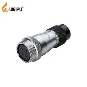 Weipu Connector Female 2/3/4/5/7 Core Pin In-line Receptacle For Plastic-hose Circular Connector Plug