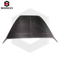 Nouveau capot avant de voiture en fibre de carbone sèche de style BRS, surface époxy hautement polie, fixation par boulons, pour Classe G W464 G500 G63