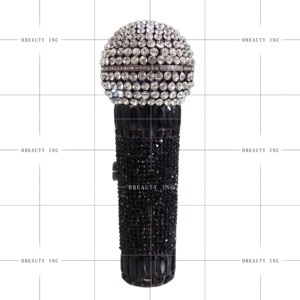 Women Unique Microphone Rhinestones Clutch <b>Purse</b> Special Mic Crystal Evening Bag Sparkly Handbag for Night Out Party - Product Image 3