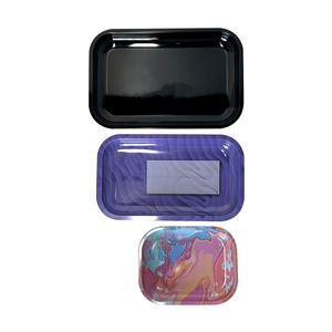 Großhandel Hochwertige profession elle Produkte Servieren Metalls chale Benutzer definierte Metall Rolling Tin <span class=keywords><strong>Tray</strong></span> - Product Image 5