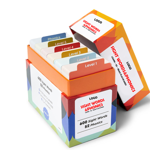 Di alta qualità su misura 520 Dolch & Fry ad alta frequenza parole di vista lettura di carta FlashCard educativo Flash card per i bambini - Product Image 1