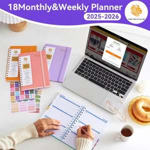 Agenda quotidien de luxe personnalisé avec couverture rigide en PP, format A5, reliure cousue, carnet professionnel avec logo couleur personnalisé, 80 feuilles - Product Image 4