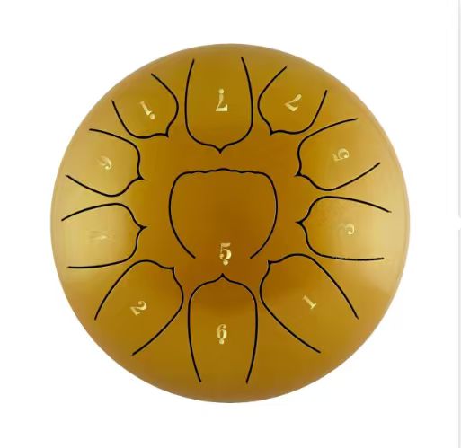 10-inch 11-tone gold-red color