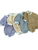 Lage minimale bestelhoeveelheid, op maat gemaakte stijl, fabrikant van effen katoenen romper, zomer baby/kleuter/kinderkleding, korte mouwen, kinderromper