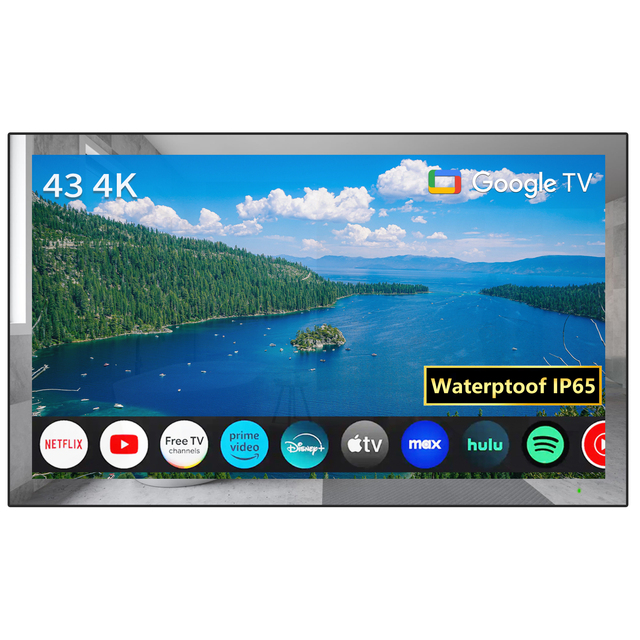 43inch Android Google Mirror Waterproof TV for Bathroom Swimming Pool