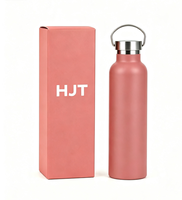 Bouteille d'eau isotherme sous vide OEM en gros de 350 ml, thermos en acier inoxydable 304 avec poignée métallique pour le camping