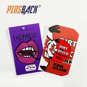 最佳供应商搞笑翻领玫瑰金定制软珐琅翻领别针花朵玫瑰珐琅别针 - Product Image 5