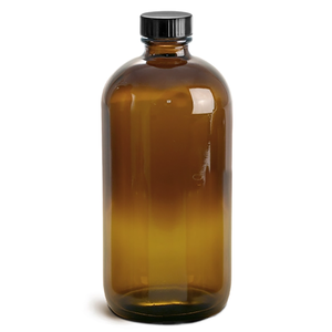 कोम्बुचा पेय के लिए एम्बर ग्लास की बोतल अनुकूलन योग्य स्क्रू कैप स्क्रीन प्रिंटिंग 50/100/150/200 एमएल वॉल्यूम एम्बर - Product Image 2