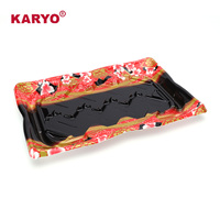 Barquette jetable rectangulaire KARYO 0007 pour plats à emporter, contenant en plastique pour sushis, emballage pour sushis, boîte à sushis avec couvercle