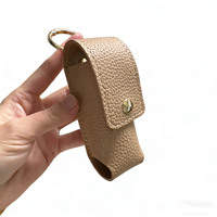 Étui de rangement pour rouge à lèvres tendance, mini boîte de rangement pour parfum, pochette portable pour tube de rouge à lèvres avec porte-clés