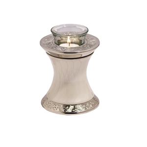 เทียนหอมแกะสลัก Tealight Urns ถ้วยเทียนแฟนซีขนาดเล็กที่ระลึกโกศในราคาต่ำเถ้ากระดูกที่ทันสมัยที่กำหนดเอง - Product Image 6
