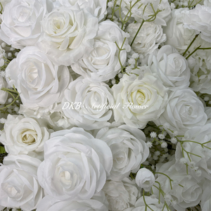 Boules de fleurs artificielles réalistes DKB, roses en soie, centres de table pour mariage, décorations de table, en vrac, différentes tailles, faites à la main - Product Image 5