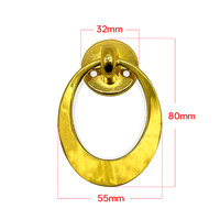 Poignée de meuble JIEYING pour armoire à bagues, bouton décoratif géométrique rond en métal doré pour tiroir