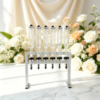 Dispenser Parfum 6 Kepala Grosir, Botol Kaca Stabil untuk Salon Komersial & Toko Hadiah Ritel