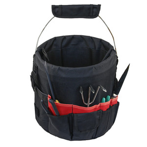 Garden Tool Kit Bucket Organizer 42 <b>Pocket</b> Green Hanging Multi Tool Storage For Outdoor Gardening - Product Image 3