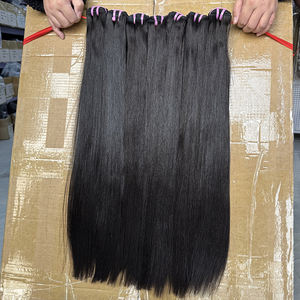 Extensions de cheveux humains vietnamiens lisses et raides, 100% non traités, cuticules alignées, tissage, fournisseur en gros - Product Image 4