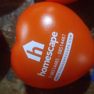 Bola stres hati merah 7cm, bola Remas hati Valentine untuk latihan tangan dan kecemasan, hadiah promosi Logo kustom - Product Image 4