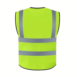 Gilet de sécurité de classe 3, sécurité et protection dans les usines, ingénieurs, gilet de sécurité orange et vert avec logo personnalisé - Product Image 6
