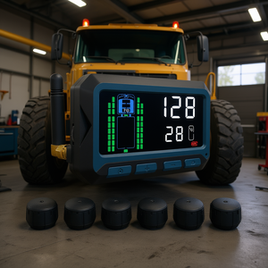 Capteur de pression des pneus avec affichage numérique 0-13 bars 433 MHz pour camions à 6 roues et pneus de chantier - Product Image 2