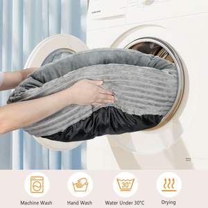 เตียงให้ความอบอุ่นในร่มสำหรับแมวและสุนัขเตียงให้ความร้อนสำหรับสัตว์เลี้ยงโดนัททรงกลมแบบซักได้พร้อมแผ่นทำความร้อน - Product Image 6