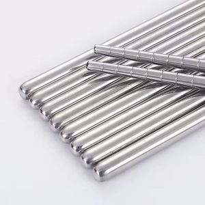 Baguettes en acier inoxydable 304 de haute qualité, antidérapantes, design moderne, réutilisables, résistantes à la chaleur, surface lisse, logo personnalisé, dorées - Product Image 2