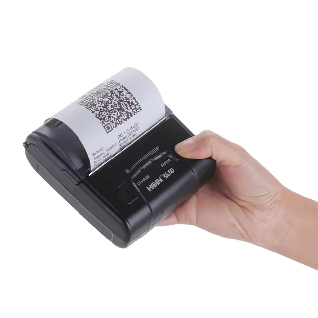 80mm Portable  Thermal Receipt Printer Mobile Wireless Printing for Food Delivery Takeaway