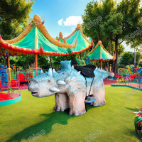 Dinosaure animatronique grandeur nature, scooter électrique rechargeable, réaliste, pour intérieur/extérieur, idéal pour les centres commerciaux et les aéroports