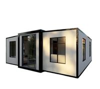 Maison conteneur en acier détachable de 20 pieds, bureau à domicile, bureau préfabriqué, unité d'habitation complémentaire, cabane de jardin préfabriquée en kit