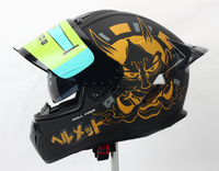 Casques de moto en gros, certification DOT, double visière, double lentille, graphique, haute qualité