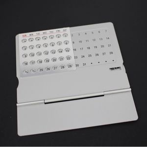 Metal Perpetual <b>Desk</b> Calendar Stand High Quality Custom Logo Promotional Desktop Business Gift - Product Image 5