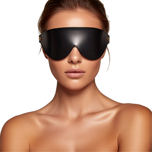 Jouets sexuels pour adultes en cuir punk gothique, jeux de couple, bondage BDSM, entraînement des esclaves, flirt, produits soumis, bandeaux sexy, masque pour les yeux - Product Image 2