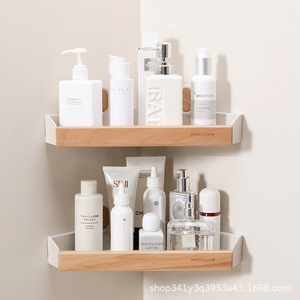 MORJONY Wall Mounted <b>Storage</b> Shelf Rectangle No Drilling Required Bathroom <b>Kitchen</b> Multi Functional Shelf Durable - Product Image 2