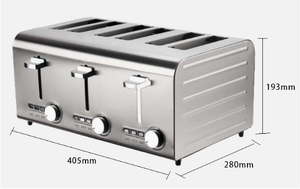 ANDUUK <span class=keywords><strong>Grille</strong></span>-<span class=keywords><strong>pain</strong></span> commercial 2/4/6 tranches, chauffe-sandwich électrique, machine à sandwichs barbecue - Product Image 4