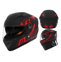 Casque d'équitation intégral certifié CE/Dot Hommes/Femmes Professionnel Hiver Chaleur ABS Haute Définition Double Visière Toutes Saisons