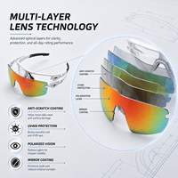 Lunettes de cyclisme UV400, lunettes de soleil de sport, monture PC, lunettes éblouissantes, pour hommes et femmes, pour la conduite en plein air, la pêche, la course à pied