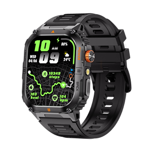 Montre connectée d'extérieur 2026YK12 avec écran carré de <span class=keywords><strong>2</strong></span>,0 pouces, suivi d'activité, batterie de 1000 mAh, étanche IP68, modes multisports - Product Image 1