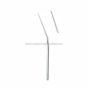 Agujas Microquirúrgicas BARBARA de Acero Inoxidable de Alta Calidad, 15.5 cm, Instrumento Quirúrgico para Microcirugía del Oído Medio y Cirugía Otológica - Product Image 1