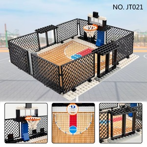 Ensemble de blocs de terrain de basketball pour gymnases intérieurs, en plastique ABS, jouet éducatif DIY pour les 14 ans et plus - Product Image 3