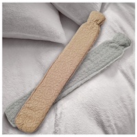 Vente chaude 2L de long bouillotte taille et épaule grand sac à eau chaude avec couverture en peluche