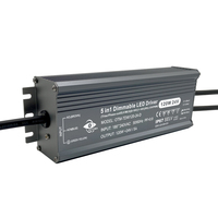 DC24V SAA 5 en 1 0-10V 1-10V Triac 120W Ip67 Controlador impermeable Regulable Aislado Dc Salida Led Driver