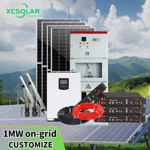 Groothandel Prijs Kit De Panel Solar Farm 1Mw 800kw 500kw 300kw 200kw 100kw Zonne-Energie Energieopslagsysteem Met Batterij //